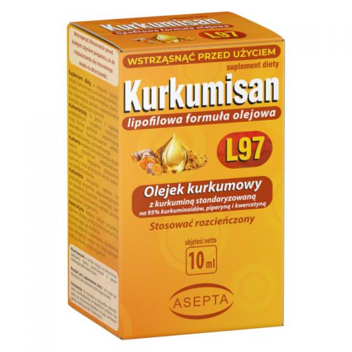 Asepta Kurkumisan L97 10 ml olej kurkumowy Asepta Kurkumisan L97 10 ml olej kurkumowy