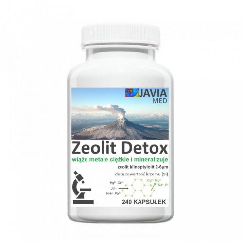 Zeolit Detox Aktywny Klinoptylolit 240 kaps Zeolit Detox Aktywny Klinoptylolit 240 kaps